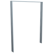 Lean-on hoop of flat bar steel | 80 x 12 mm | without cross bar | total width: 1000 mm | hot-dip galvanized